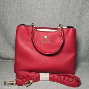 Kaidifeiniroo PU Leather Top Handle/Crossbody Bag